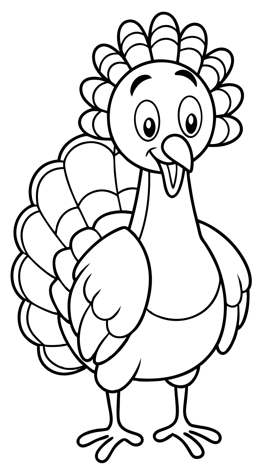 printable turkey color pages